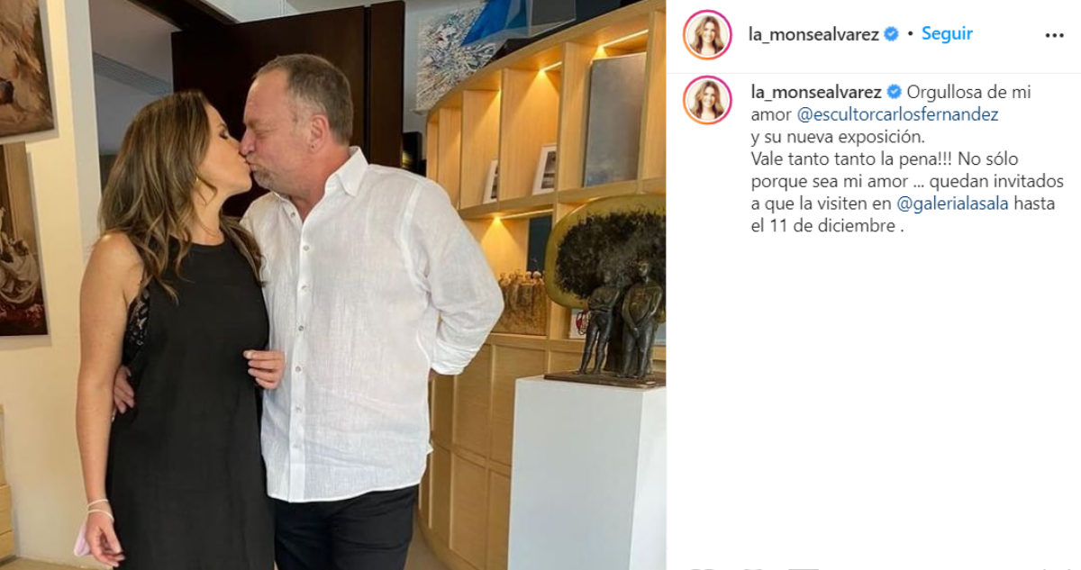 Monserrat Álvarez presentó a su novio en redes y bromeó con que "se parece a Lucho Jara"