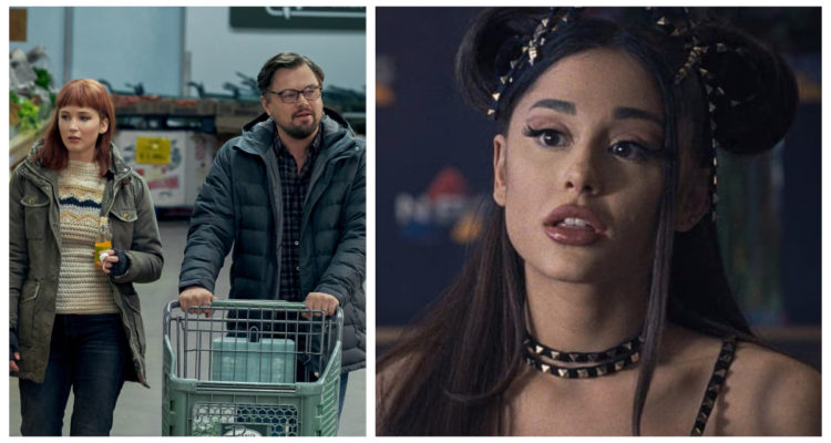 leonardo dicaprio jenniferlawrence y ariana grande