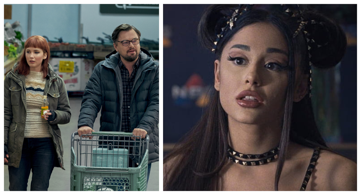 leonardo dicaprio jenniferlawrence y ariana grande