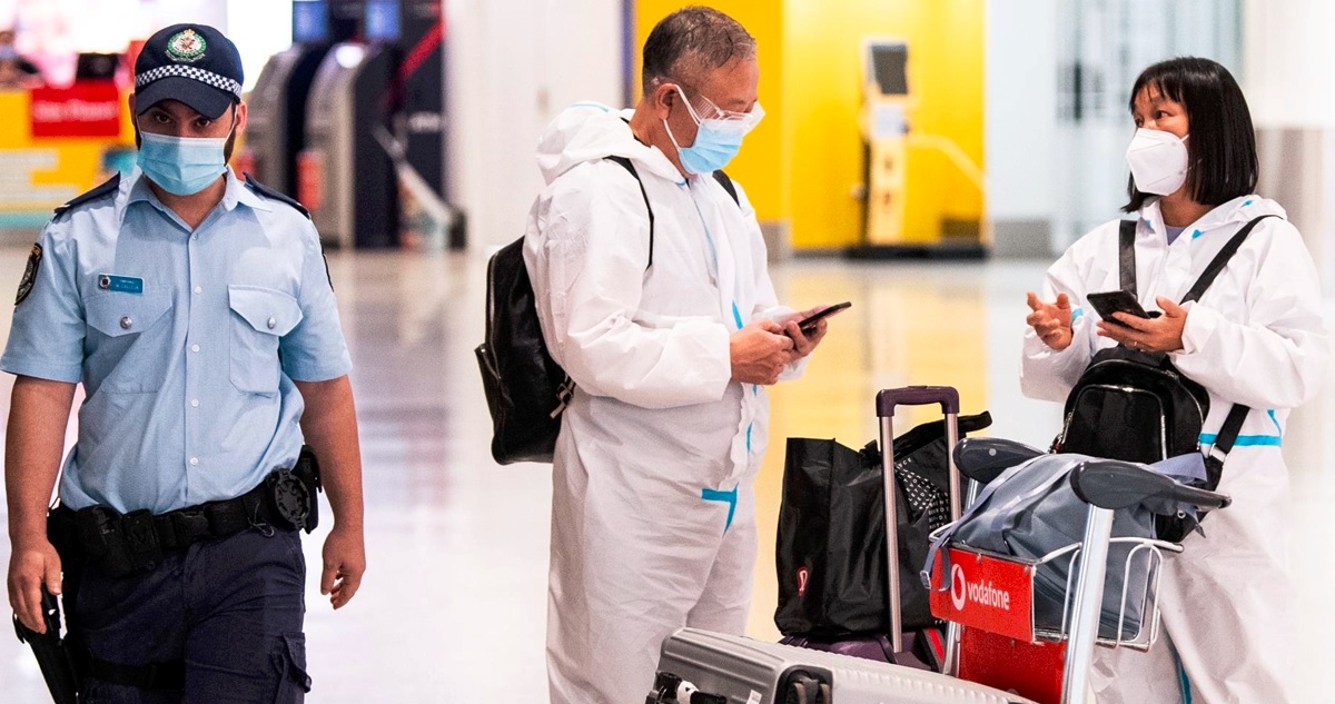 Controles por ómicron en el aeropuerto de Sydney