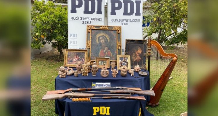 recuperan piezas robadas