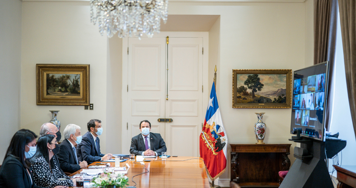 Sebastián Piñera en reunión