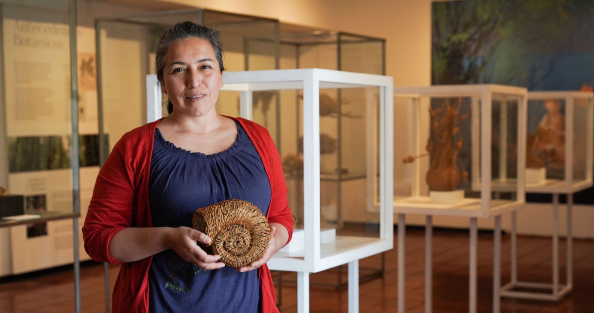 Raquel Aguilar en exposición
