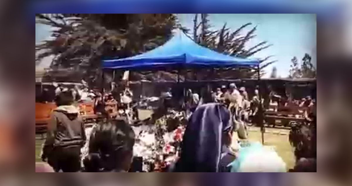 Rito funerario de comunero fallecido en Cañete