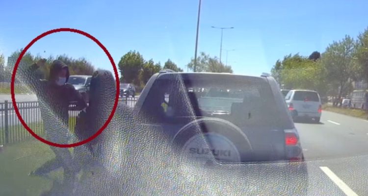 Actuar de delincuentes con vehículo detenido en Concepción