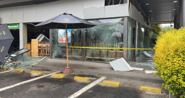 Robo cajero Shell en la Ruta del Itata.