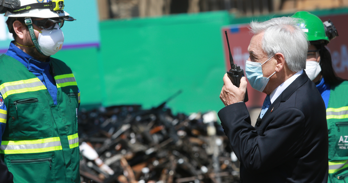 Piñera encabeza acto de destrucción de más de 13 mil 600 armas incautadas por decomiso