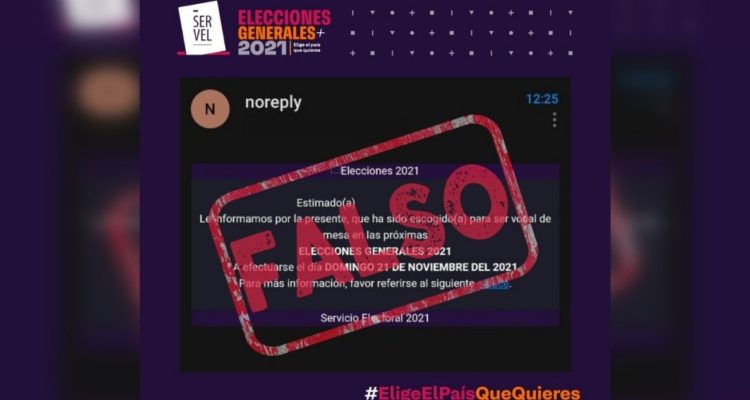 Servel aclara mensaje falso por resdes sociales que podría ser una estafa