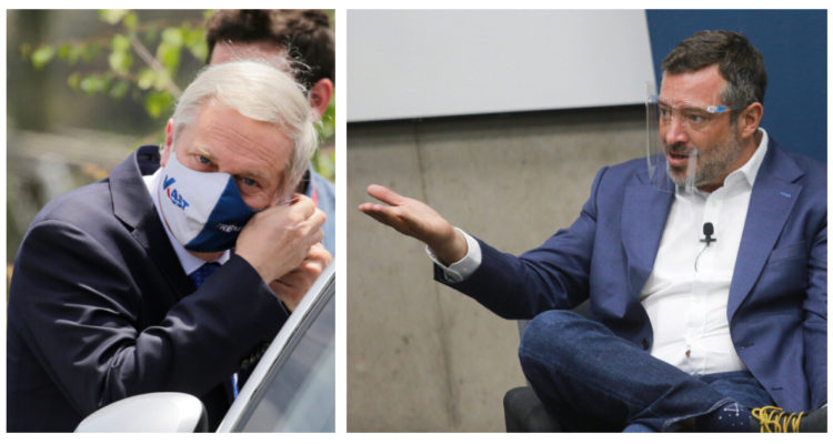 Candidatos José Antonio Kast y Sebastián Sichel.