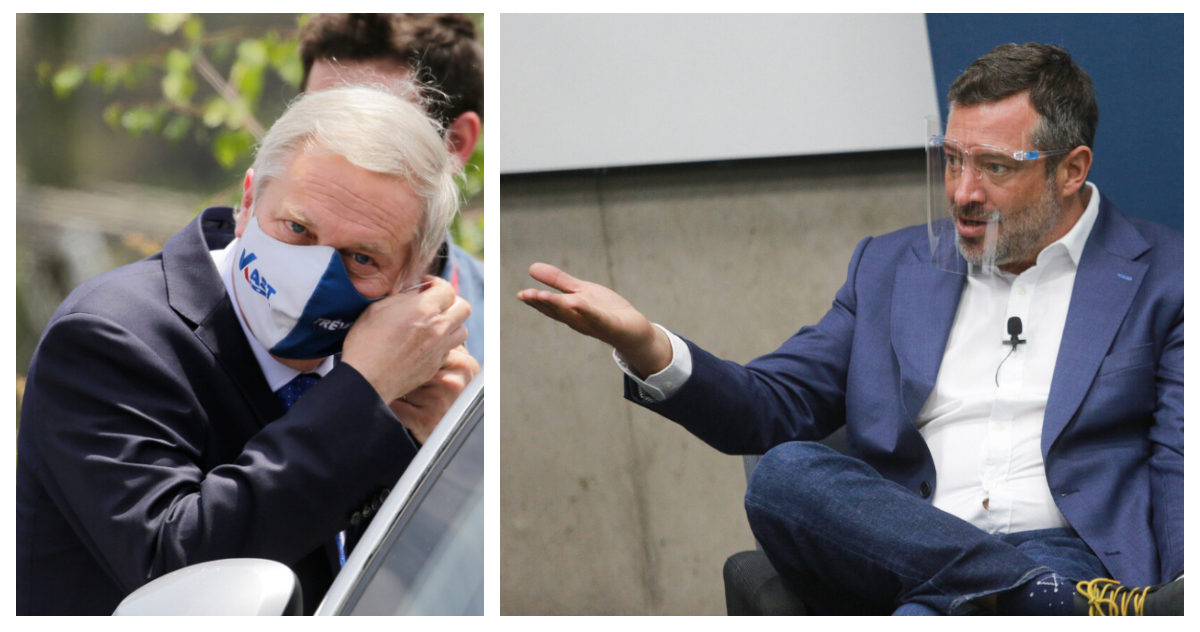 Candidatos José Antonio Kast y Sebastián Sichel.