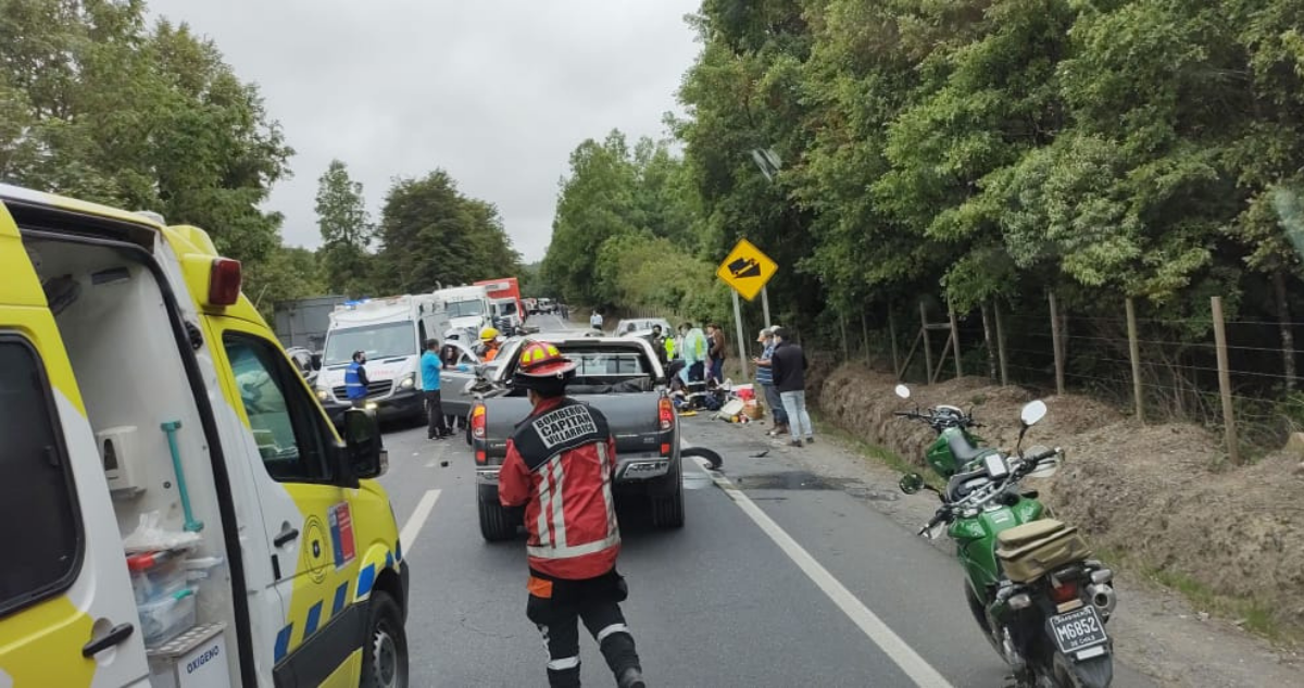 Accidente en ruta Villarrica-Freire