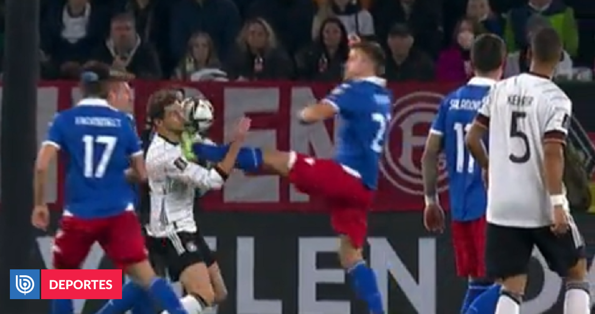 Leon Gorecka wurde in einem Spiel zwischen Deutschland und Liechtenstein im Gesicht geschlagen