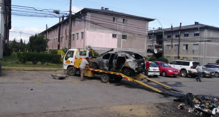 Vehículo quemado