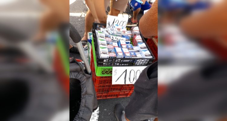 Venta de cigarrillos de contrabando