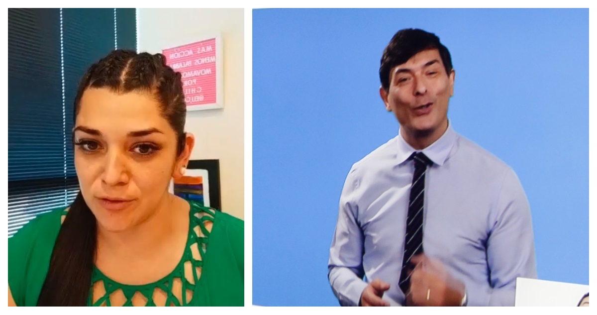 Foto de Franco Parisi y su abogada, Elizabeth Rodríguez