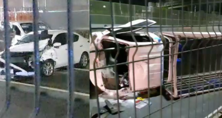 Conductor se dio a la fuga tras provocar accidente múltiple en Vespucio Sur