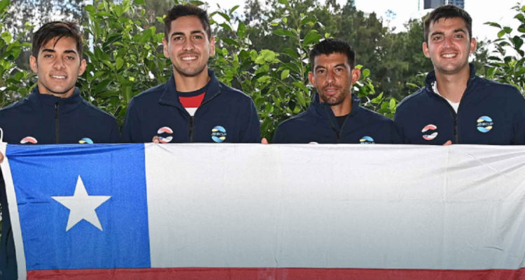 Alejandro Tabilo y el equipo chileno para la ATP Cup.