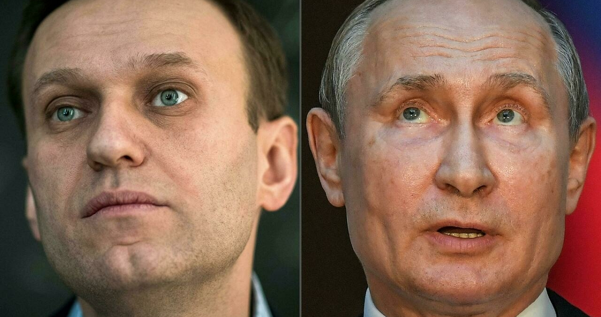 Alexei Navalny y Vladimir Putin
