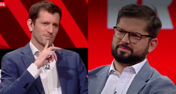 Boric responde pregunta en TVN