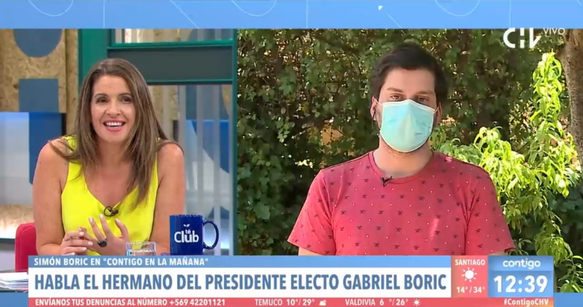 Simón Boric cuenta infidencia familiar