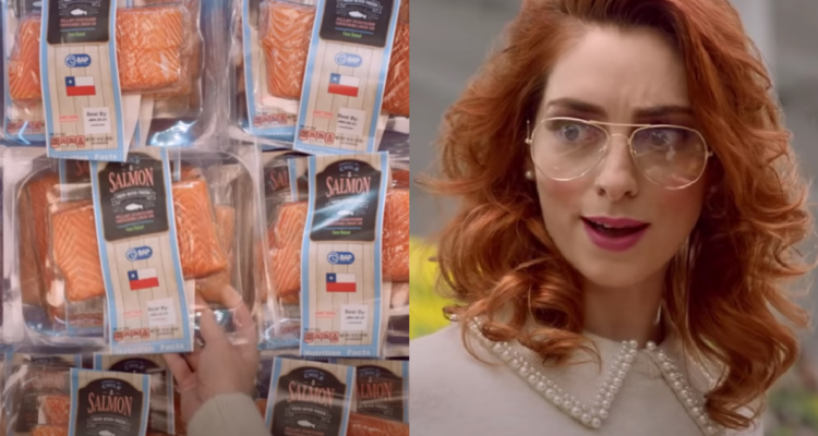 Supermercado chileno y el salmón chileno
