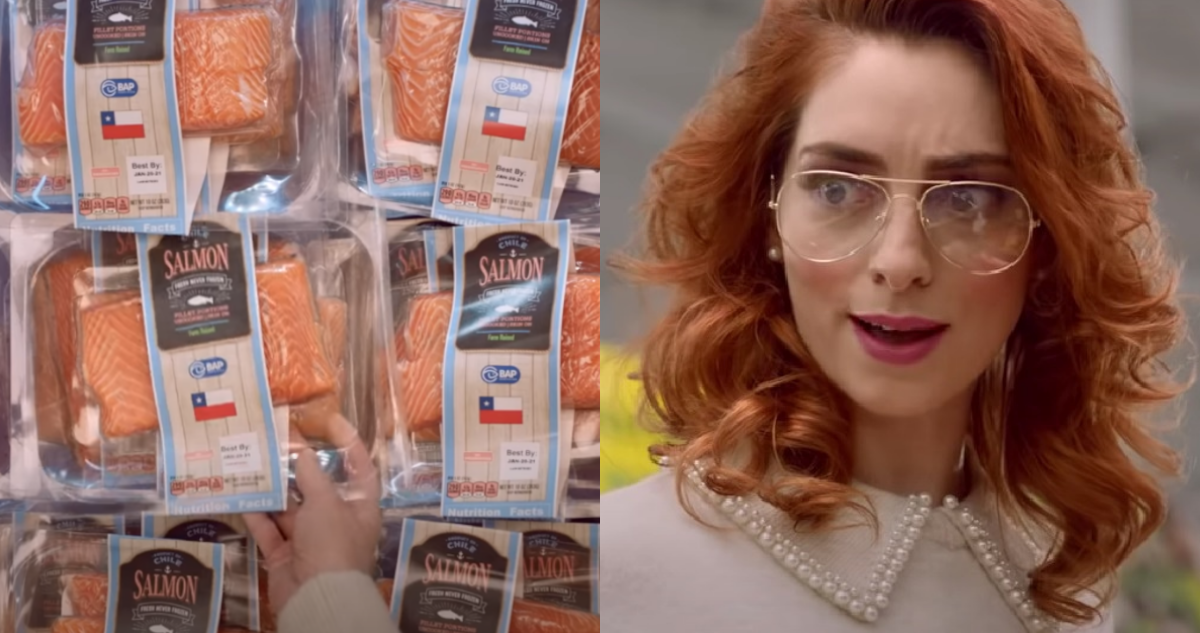 Supermercado chileno y el salmón chileno