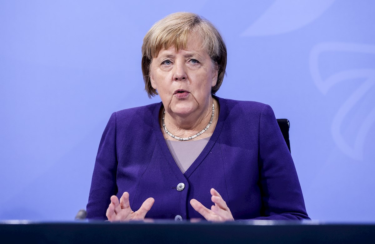 La canciller alemana Angela Merkel esta semana