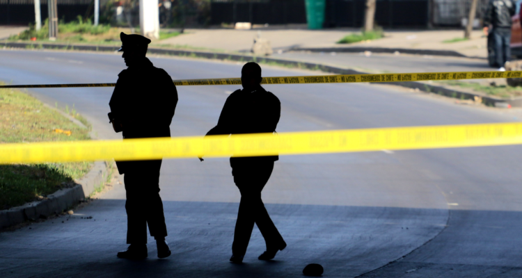 Carabineros trabajando durante balacera