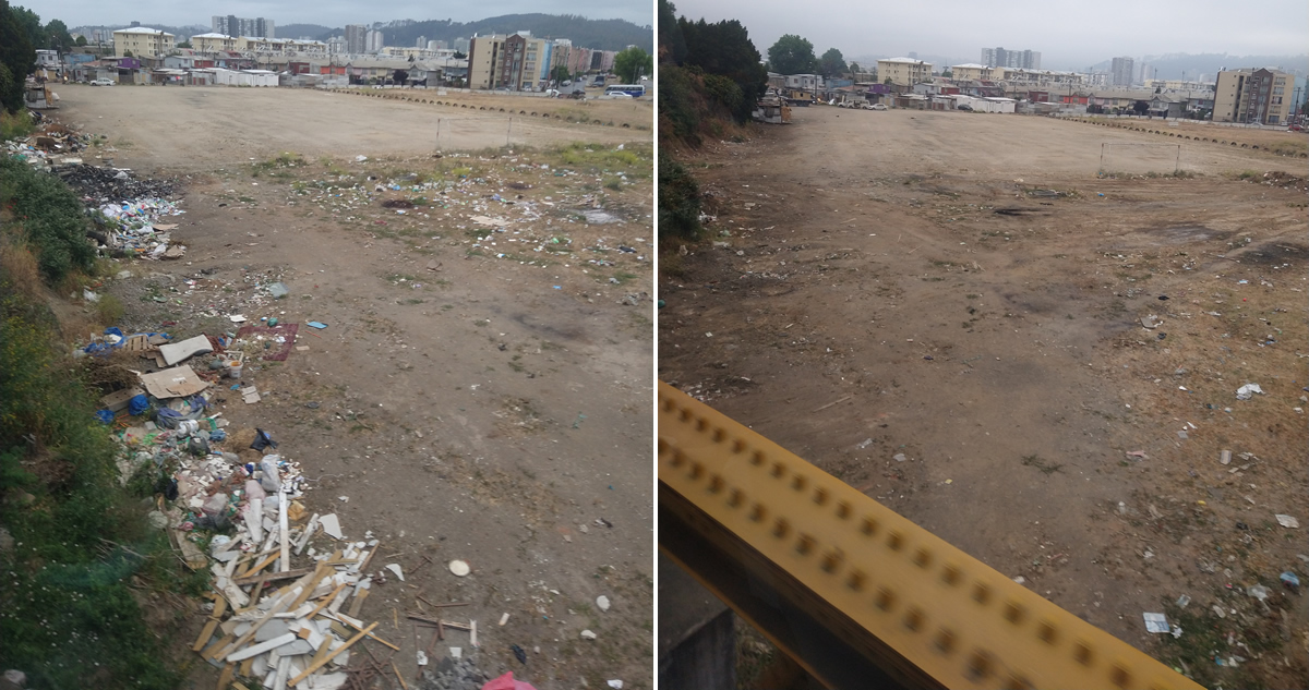 Limpieza de basural clandestino en Concepción