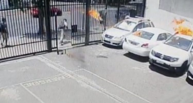 Bomba molotov Santiago