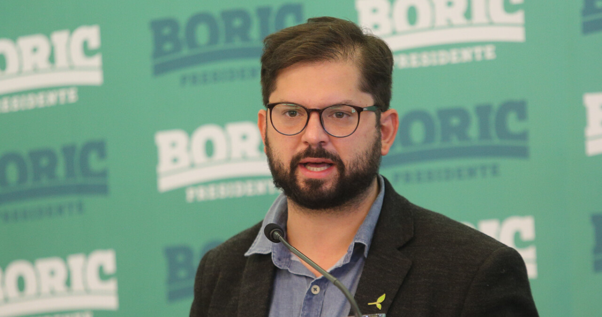 Imagen del candidato presidencial Gabriel Boric