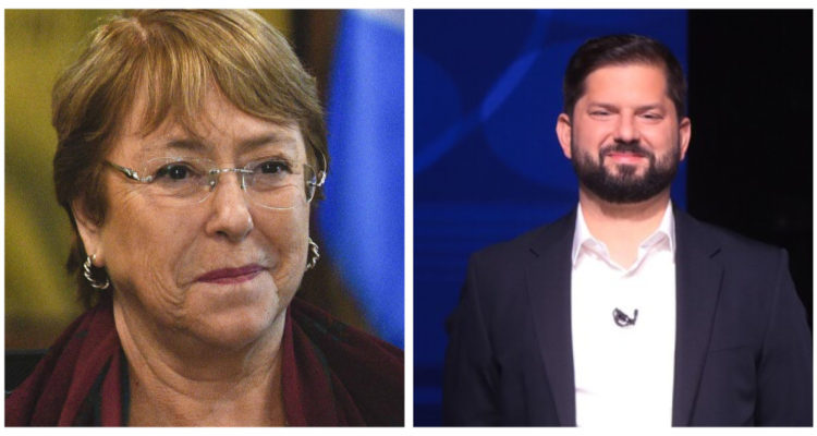 Michelle Bachelet y Gabriel Boric