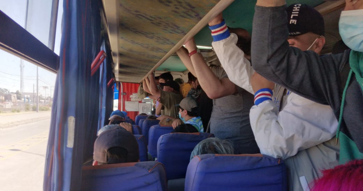 Buses repletos en el Gran Concepción.