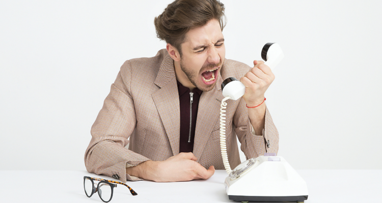 representacion de llamada molesta