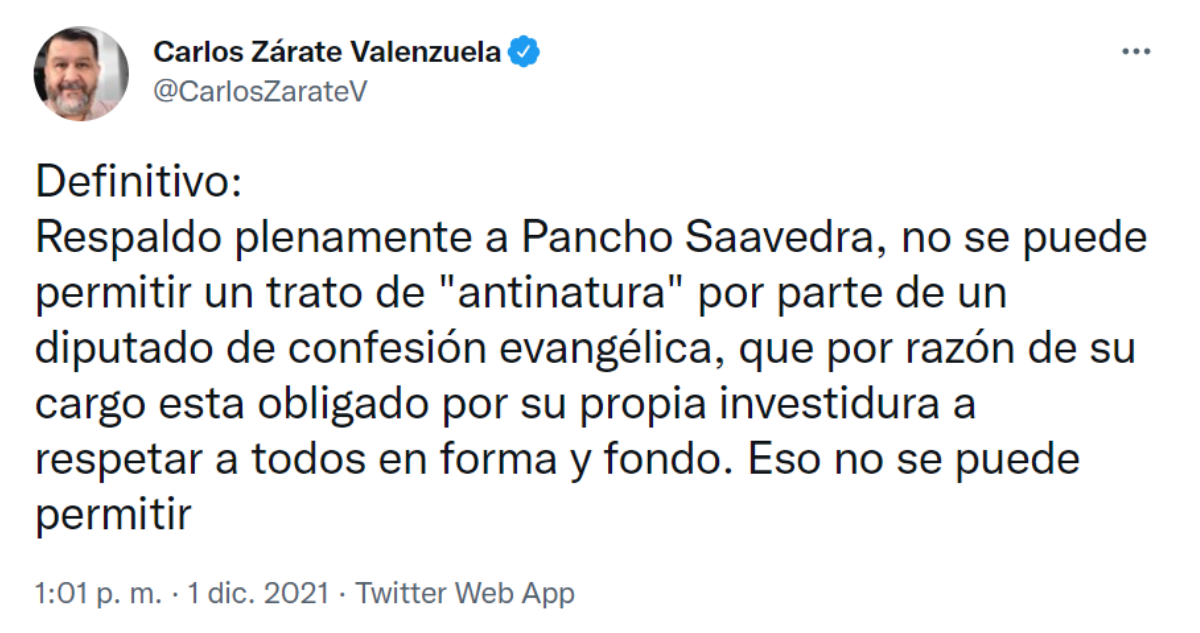 Carlos Zárate defiende a Pancho Saavedra tras discusión con Romero: "Eso no se debiera permitir"