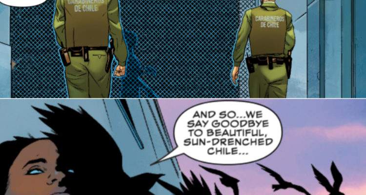 Dos de las escenas donde Shuri se encuentra en Chile.