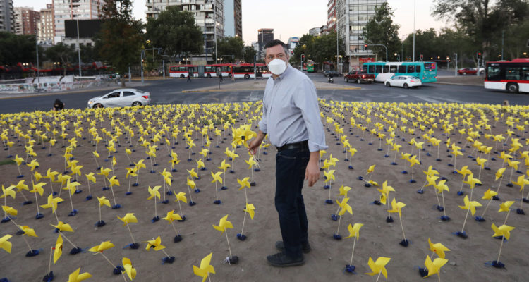 Sebastián Sichel en Plaza Italia