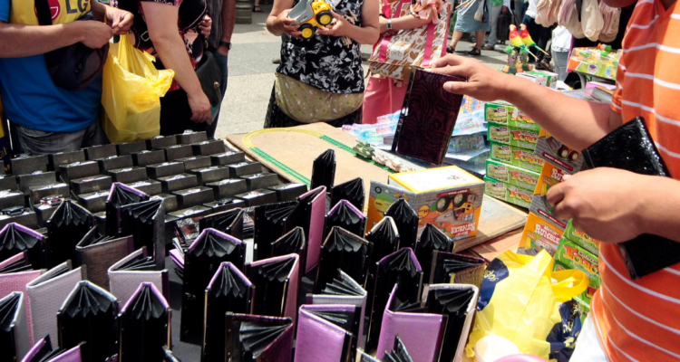 Comercio ambulante durante navidad en Concepción.