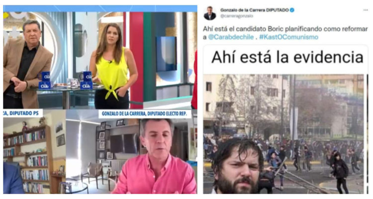 De La Carrera revela que le enviaron foto trucada de Boric desde comando de Kast