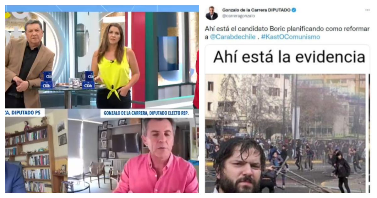 De La Carrera revela que le enviaron foto trucada de Boric desde comando de Kast