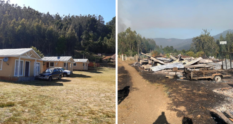 El antes y después del camping Santa Elvira en Lago Lanalhue.