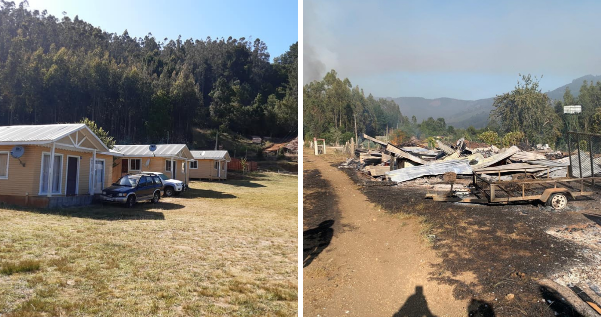 El antes y después del camping Santa Elvira en Lago Lanalhue.