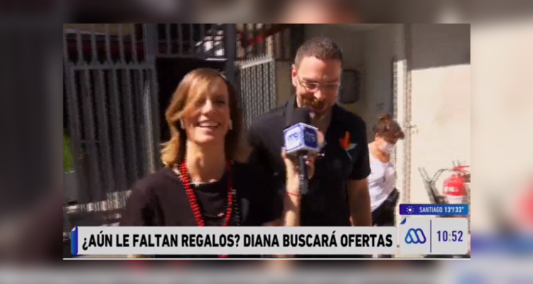 Diana Bolocco y Neme olvidan sus mascarillas