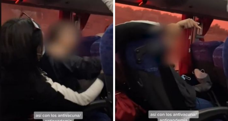 Mujer se niega a usar mascarilla en bus