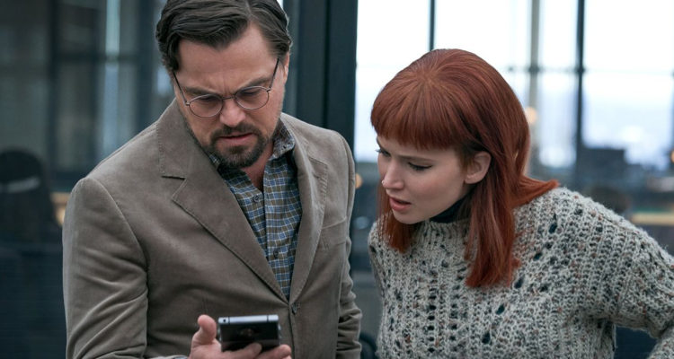 Leonardo DiCaprio y Jennifer Lawrence en Don’t Look Up