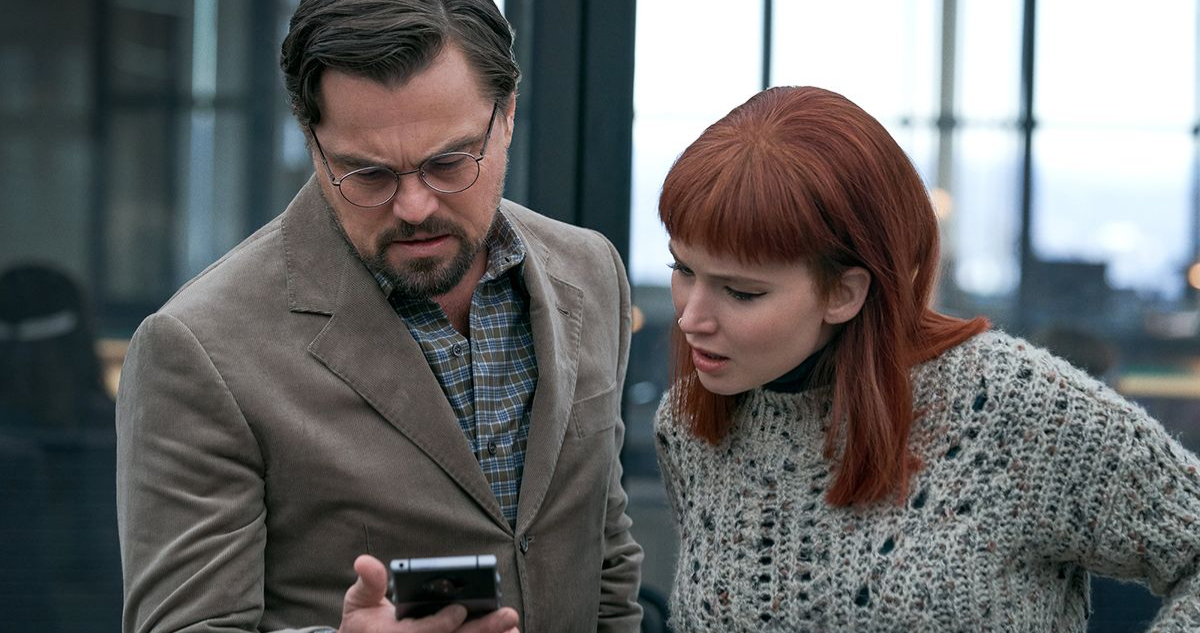 Leonardo DiCaprio y Jennifer Lawrence en Don’t Look Up