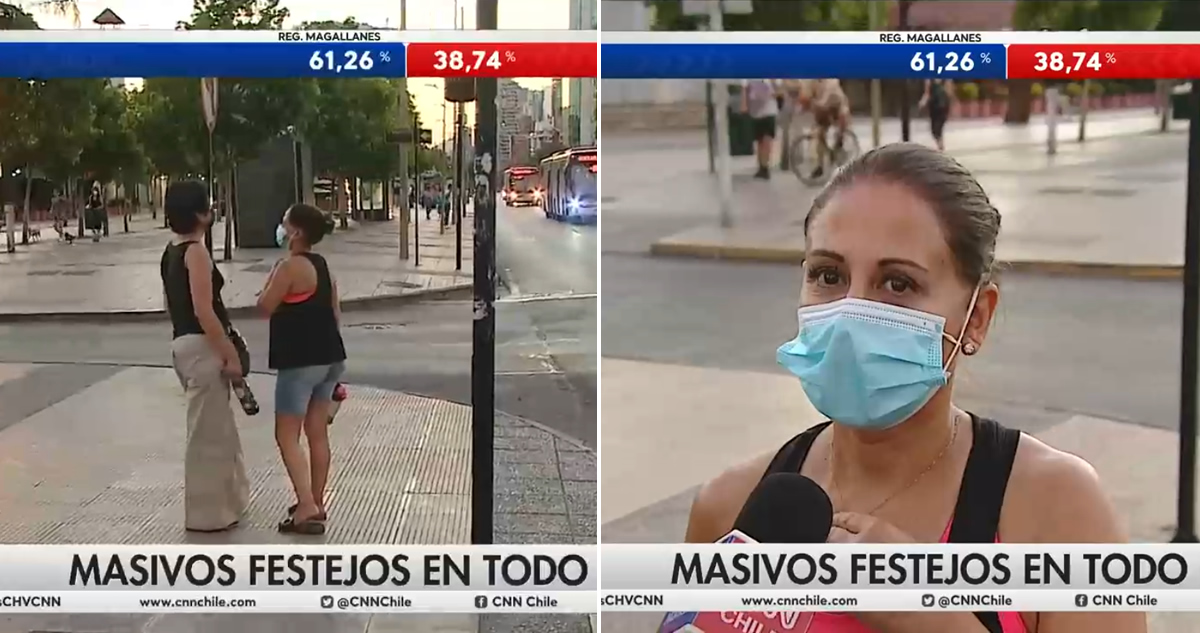 Dos mujeres celebran triunfo de Gabriel Boric en Las Condes: “si eso me hace ser comunista, soy comunista”