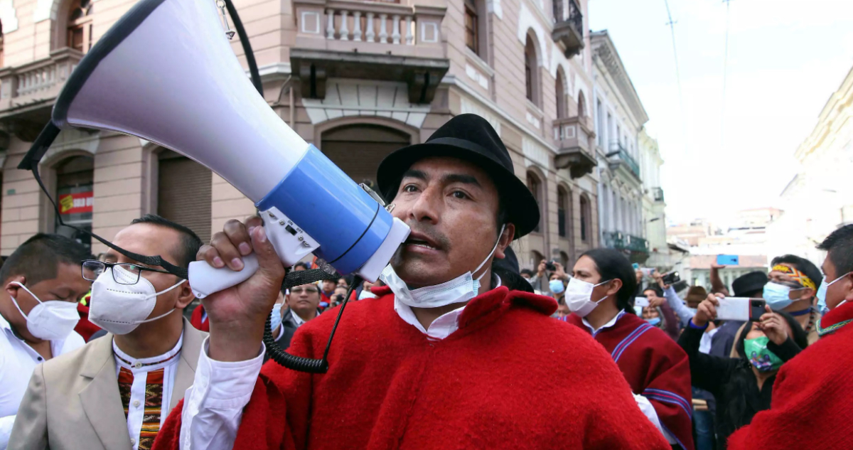 Ecuador Lasso acusa a líder indígena de generar anarquía, quien lo tilda de fascista y mentiroso