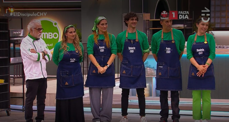 El equipo verde luego de saber que habría un nuevo eliminado en El Discípulo del Chef.