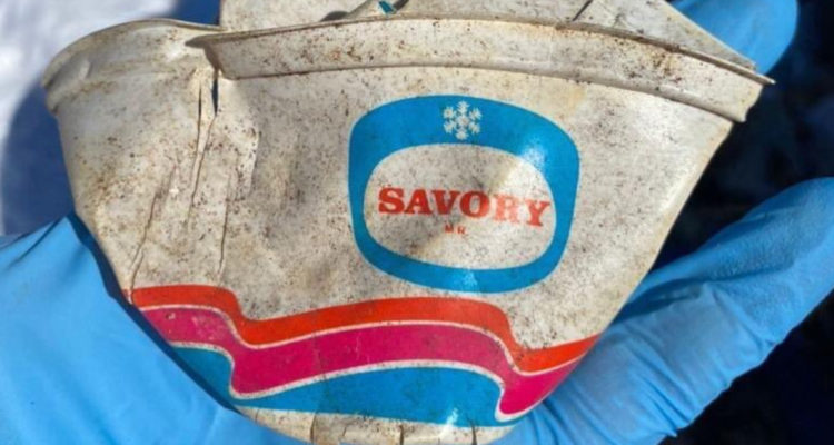 El envase de helado Savory